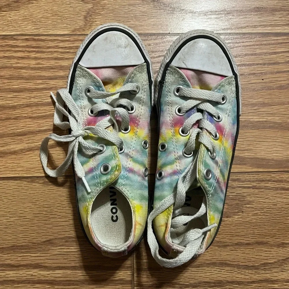 Converse Rainbow Tie Dye Shoes Youth 12